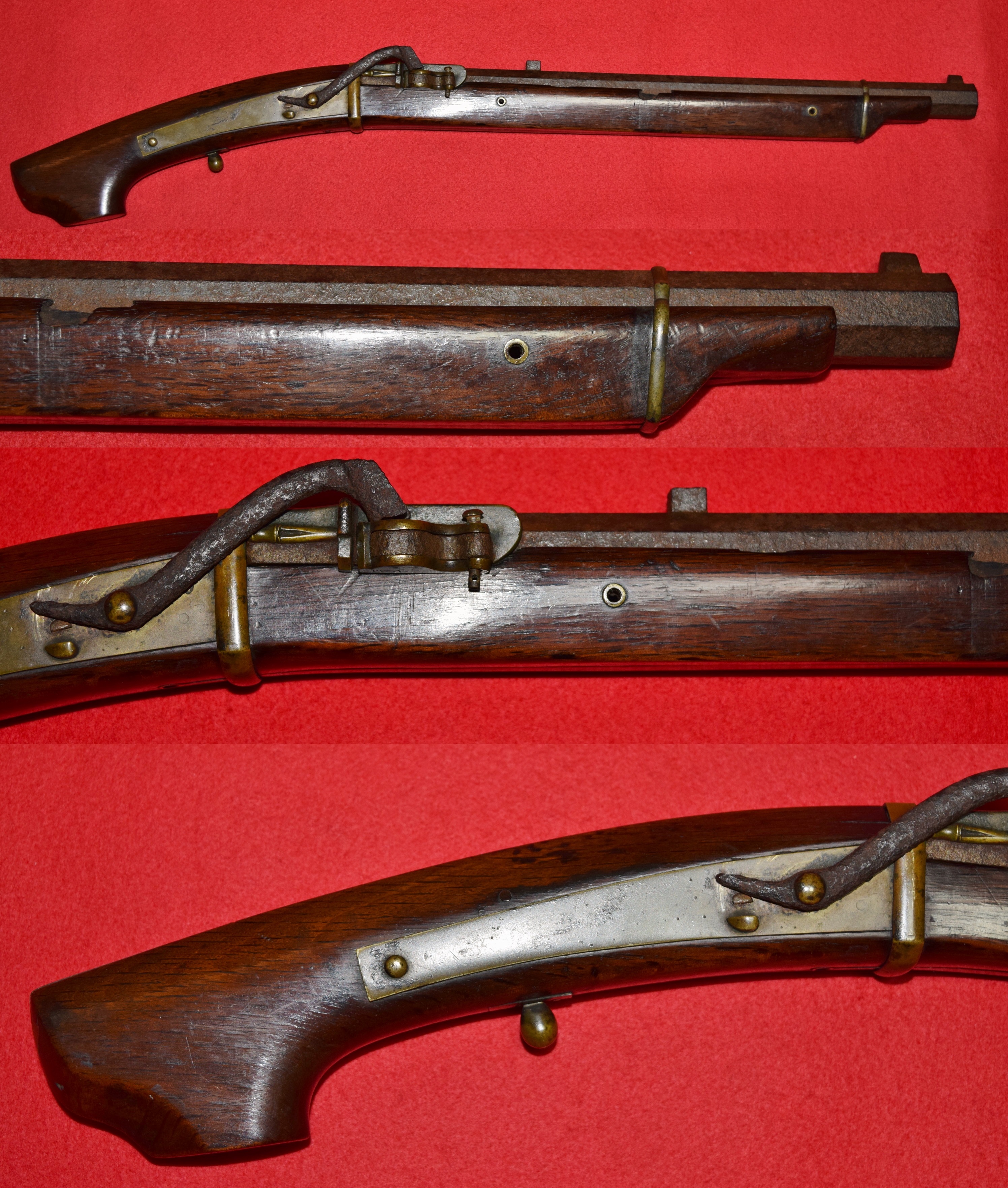 Bibian 比比昂- 火縄銃無銘馬上筒全長62cm 登録証付珍品番筒砲術古式銃 